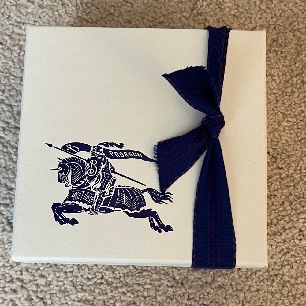 Burberry Gift Box with Navy Ribbon
